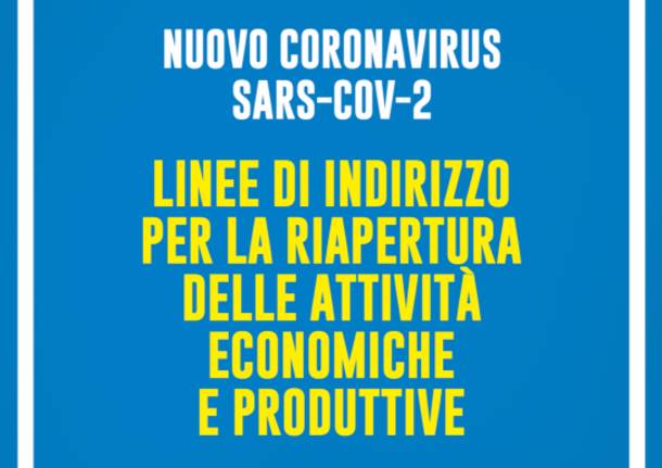 Linee di indirizzo per la riapertura delle attivita' economiche e produttive