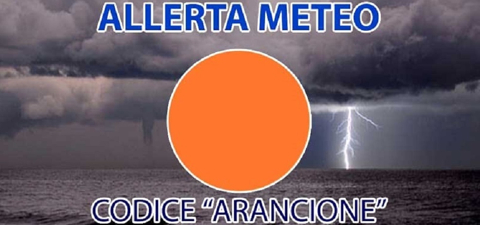 Allerta arancione - rischio temporali forti