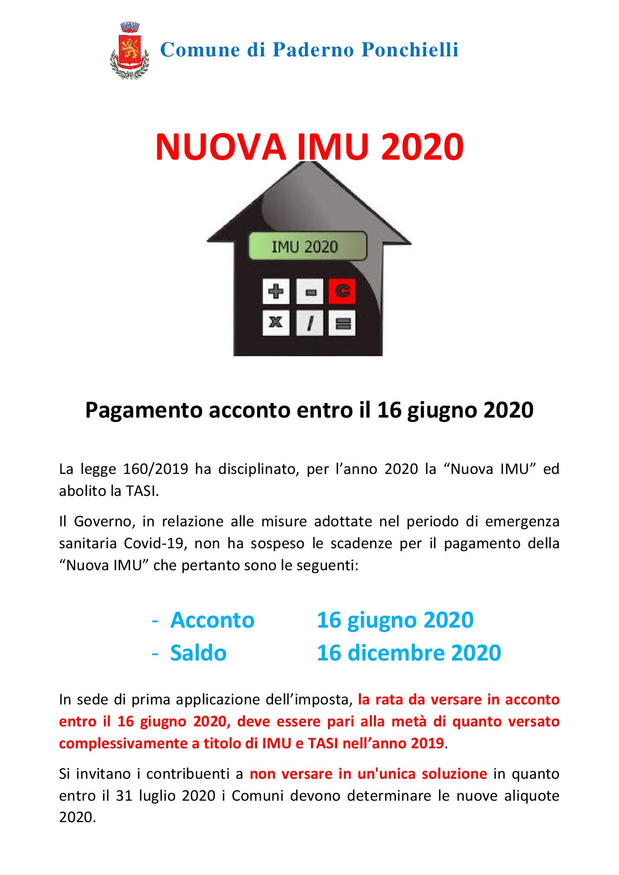 Nuova imu 2020